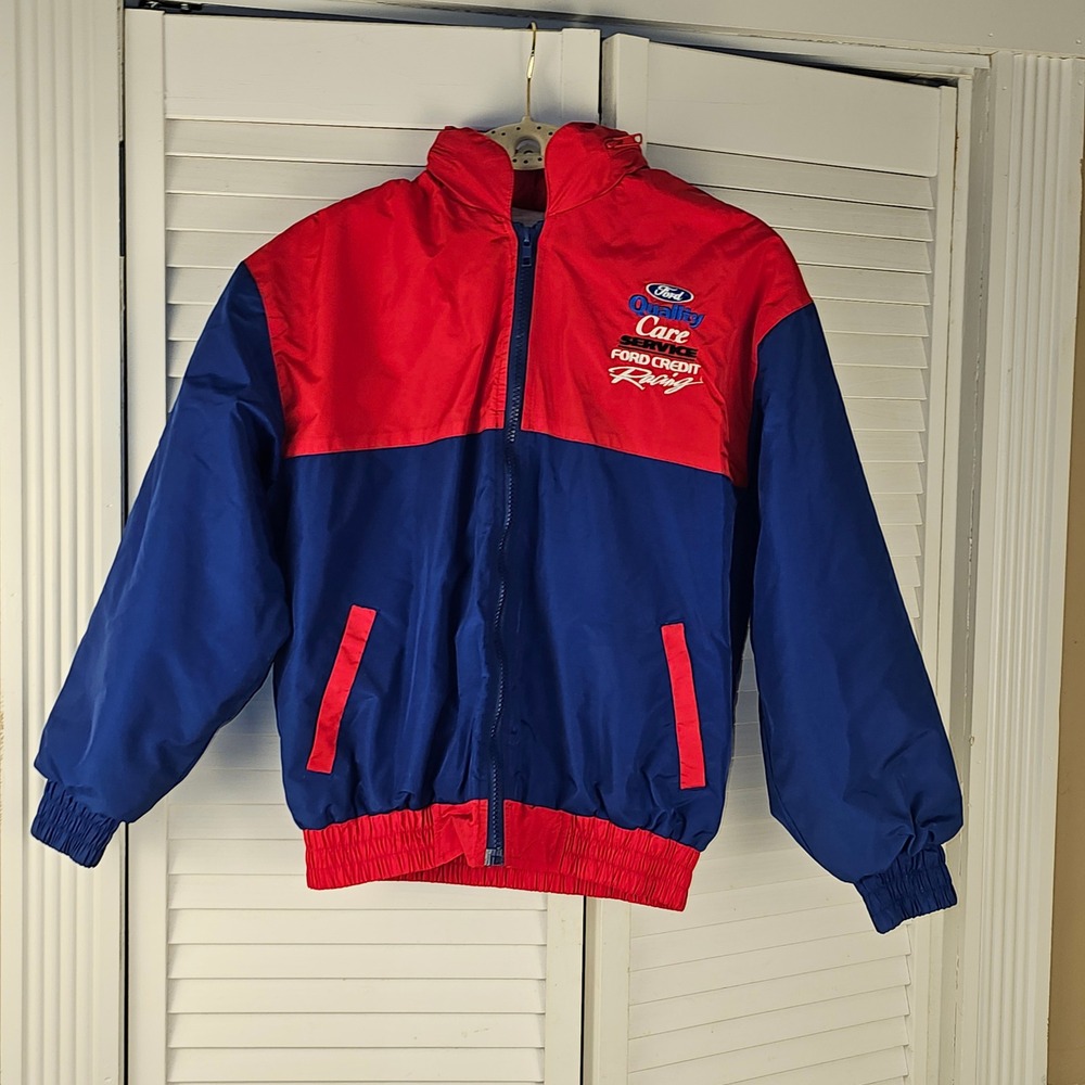 Vintage Chase Authentics Nascar Kids #88 Dale Jarrett Coat Jacket Large‎